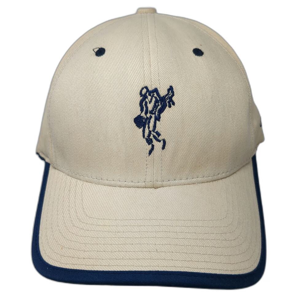 Ashworth Baseball Cap Beige L-XL Golf Swing O'Haras Lion Logo Hat Stretch